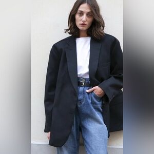 The Frankie Shop Oversized Boyfriend Blazer